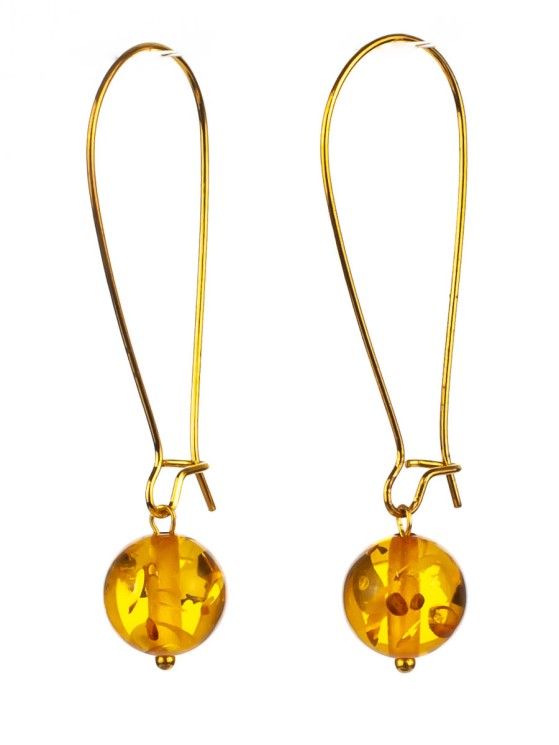 Серьги из янтаря "Феличита" 03-1225