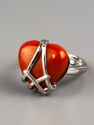 Кольцо из яшмы "Радость" 04-651