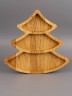 Менажница из дерева дуб "Ёлочка" 19-19 см 54-088