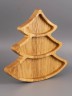 Менажница из дерева дуб "Ёлочка" 19-19 см 54-088