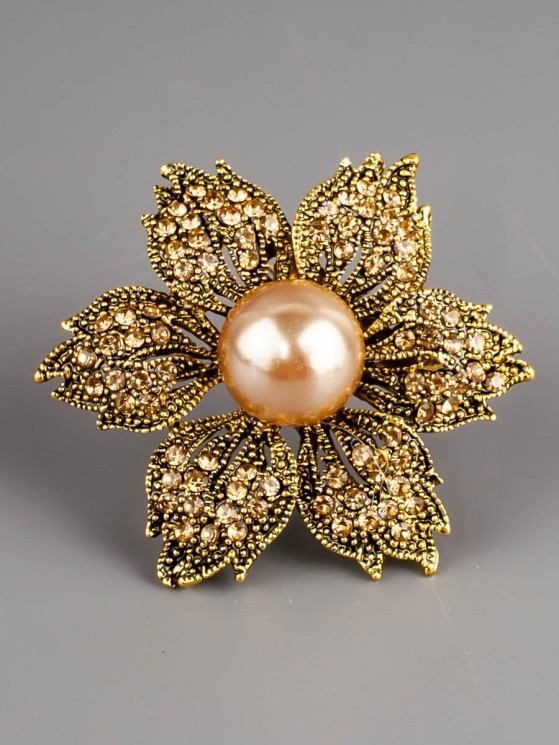 Брошь из жемчуга Майорка "Сияние" бшс-5147