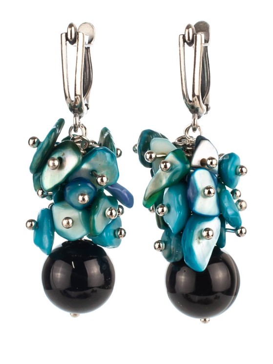 Серьги из перламутра "Мелодия" 03-957