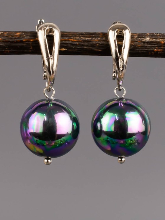 Серьги из жемчуга Майорка "Классика 16" 03-1560