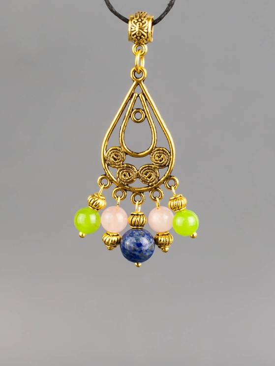 Кулон-оберег со шнурком  "3 Хранителя - Телец" пд-1099