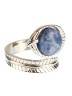 Кольцо из содалита "Змея" 04-595