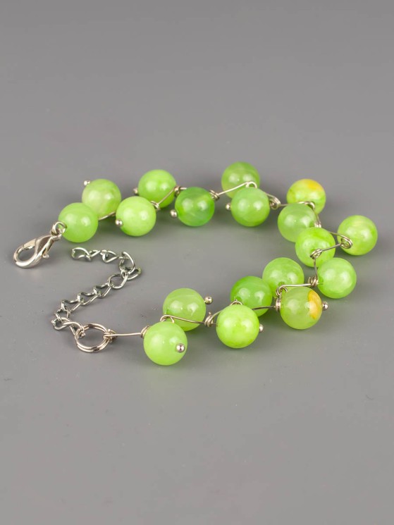 Браслет из оникса "Ёлочка" 02-1049