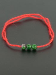 Браслет-оберег "Красная нить" цоизит бп9697