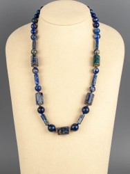 Бусы из лазурита "Сердце океана" 10-217