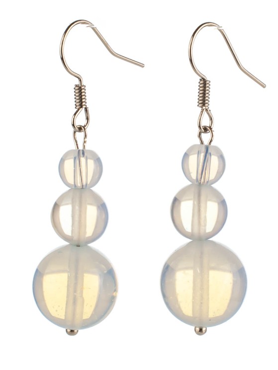 Серьги из лунного камня "Дарина" с9787