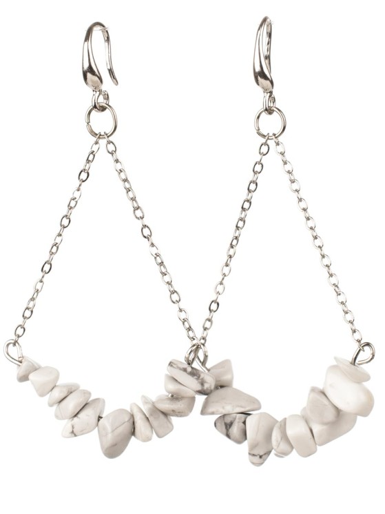 Серьги из турквенит "Атлантида" с9204