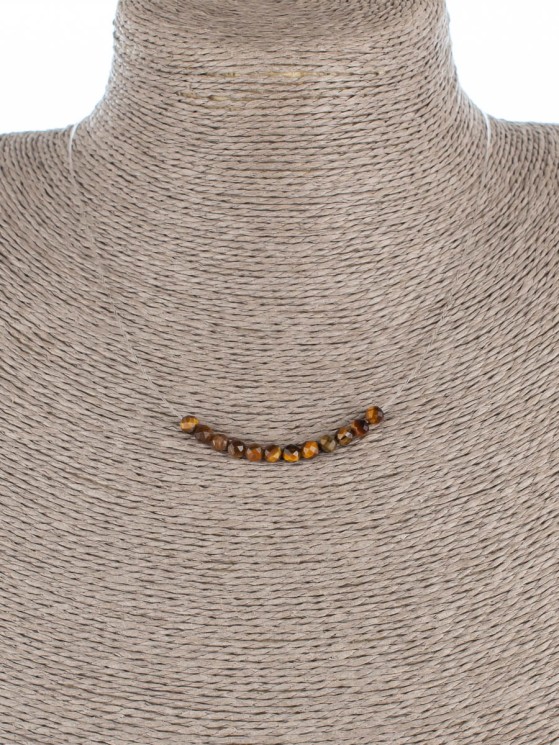 Колье с тигровым глазом "Нежность" 01-484