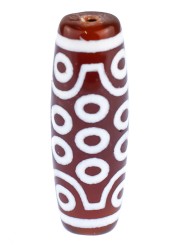 Бусина из сердолика "Дзи 21 Глаз" пдв-981