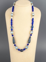 Бусы из лазурита "Сердце океана" 10-218