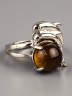 Кольцо из тигрового глаза "Радость" 04-840