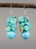 Серьги из бирюзы "Созвучие" 03-1562