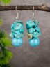 Серьги из бирюзы "Созвучие" 03-1562