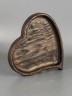 Тарелка из дерева дуб 14,5х15 см "Сердце" 54-189