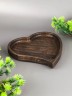 Тарелка из дерева дуб 14,5х15 см "Сердце" 54-189