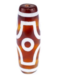 Бусина из сердолика "Дзи 6 Глаз" пдв-982