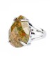 Кольцо из унакита "Шик" 04-258
