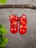 Серьги из им. коралла "Созвучие" 03-1563