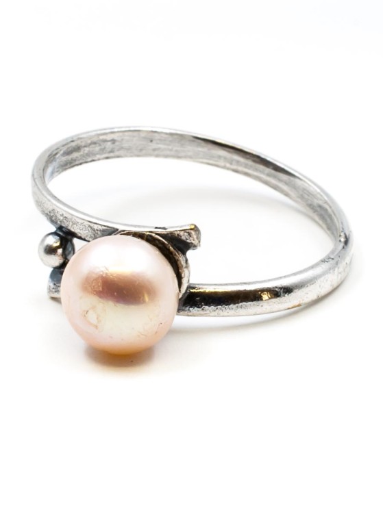 Кольцо из жемчуга "Ласточка" кг-215-ЖМП