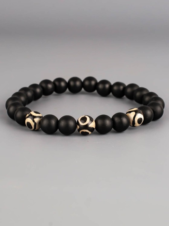 Браслет из шунгита "Дзи 3 Глаза" бп12569