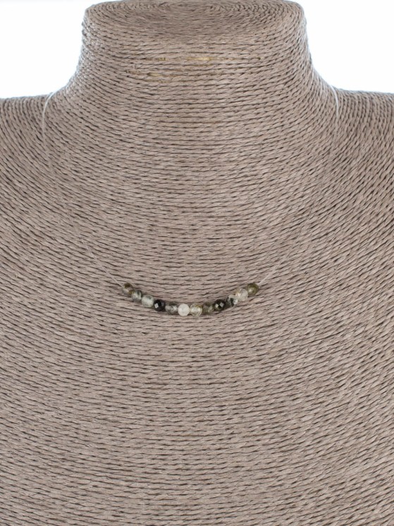 Колье с пренитом "Нежность" 01-487