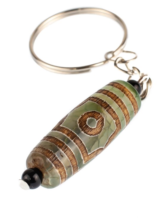 Брелок из агата "Дзи 3 Глаза" БРК-922