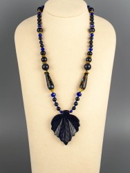 Бусы из авантюрина "Сердце океана" 10-223