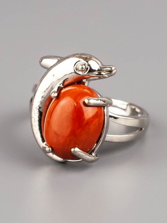 Кольцо из яшмы "Радость" 04-657