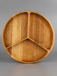 Менажница из дерева дуб d 19 см 54-059