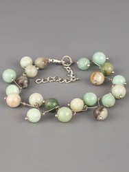 Браслет из амазонита "Ёлочка" бп10246