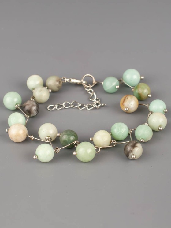 Браслет из амазонита "Ёлочка" бп10246