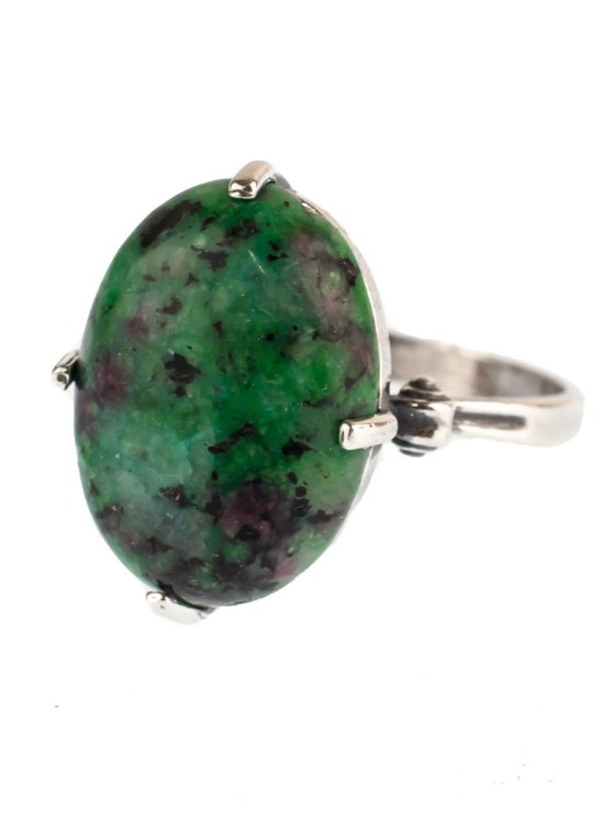 Кольцо из цоизита "Леда" кг-217-ЦО