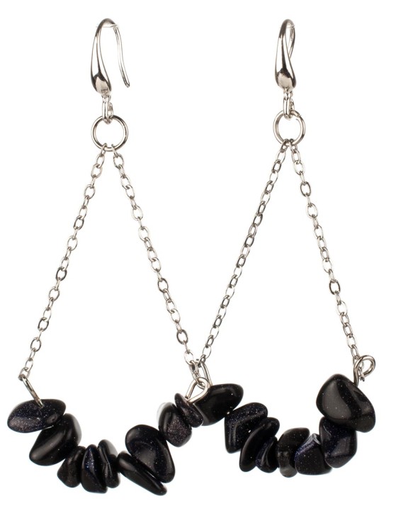 Серьги из авантюрина "Атлантида" с9206