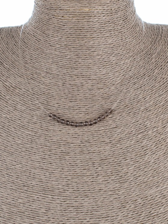 Колье с раухтопазом "Нежность" 01-488