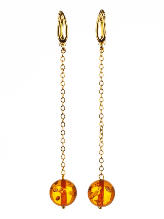 Серьги из янтаря "Венера" 03-1232