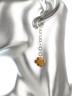 Серьги из тигрового глаза "Крест" 03-1406