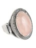 Кольцо из розового кварца "Афина" кг-071-КР