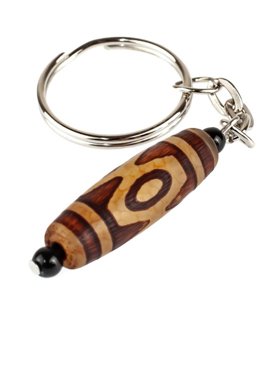 Брелок из агата "Дзи 3 Глаза" БРК-884