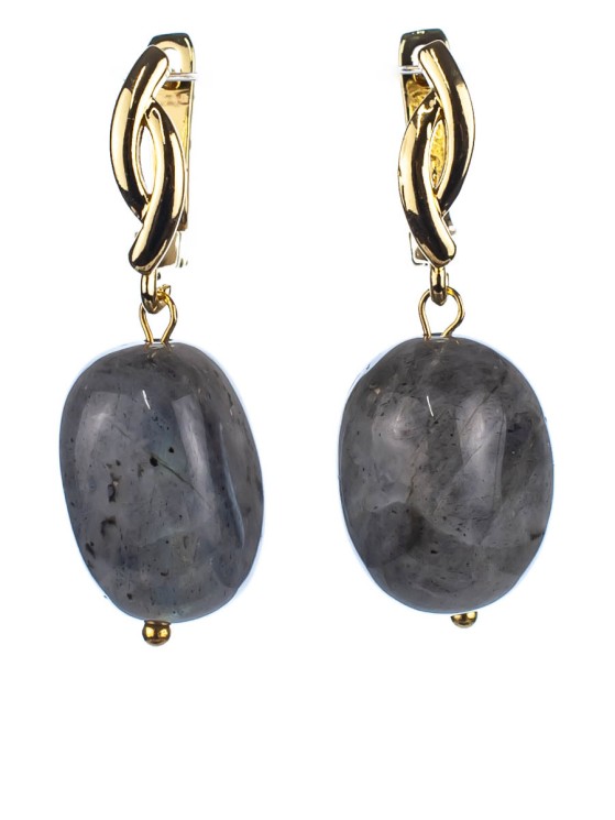 Серьги из лабрадора "Настроение" 03-1181