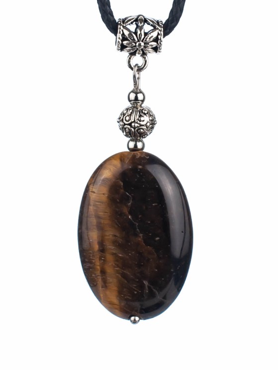 Кулон из тигрового глаза "Стильная штучка" пд-1038