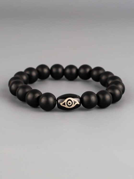 Браслет из шунгита "Дзи 2 глаза Феникса" бп12572