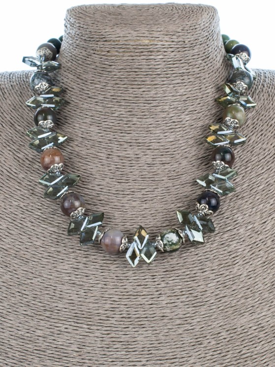 Бусы из яшмы «Преображение» П11679