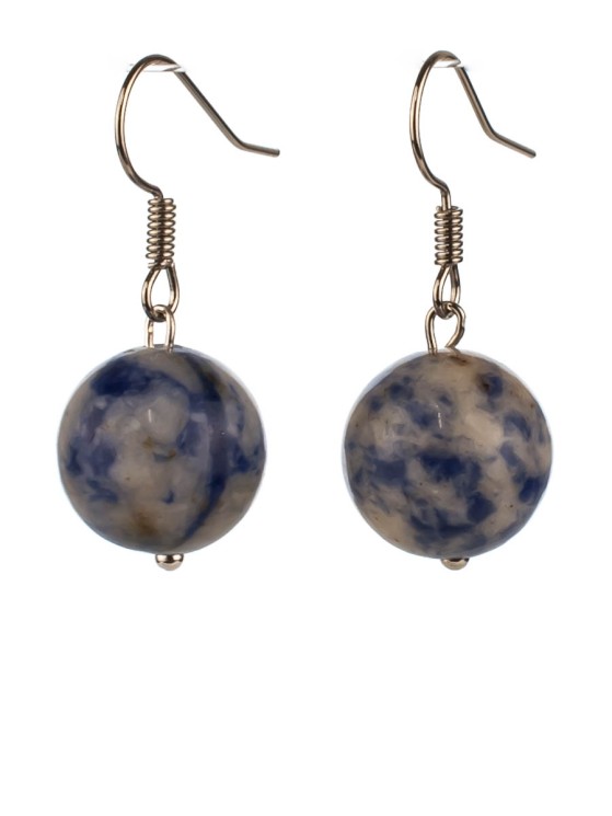 Серьги из содалита "Классика 12" с9768