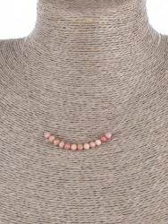 Колье с родонитом "Нежность" 01-490