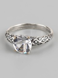 Кольцо из фианита "Ландыш" кг-029-ФН