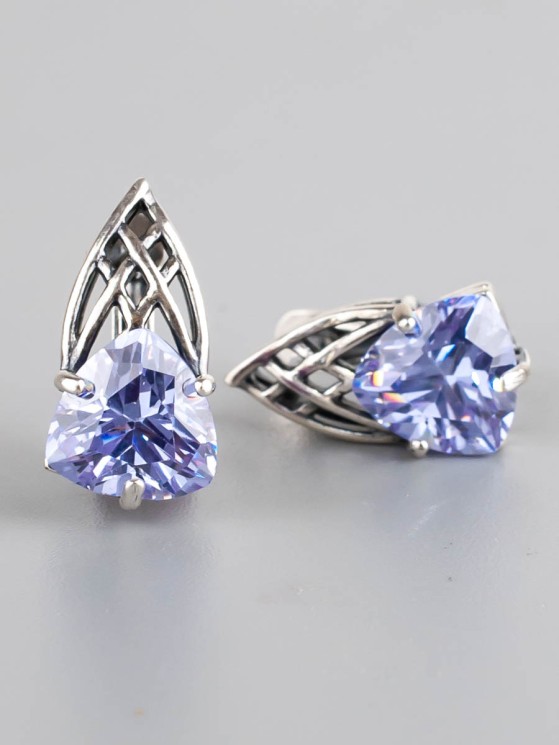 Серьги из из фианита "Изольда" сг-209-ФНА