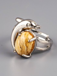 Кольцо из яшмы "Радость" 04-660